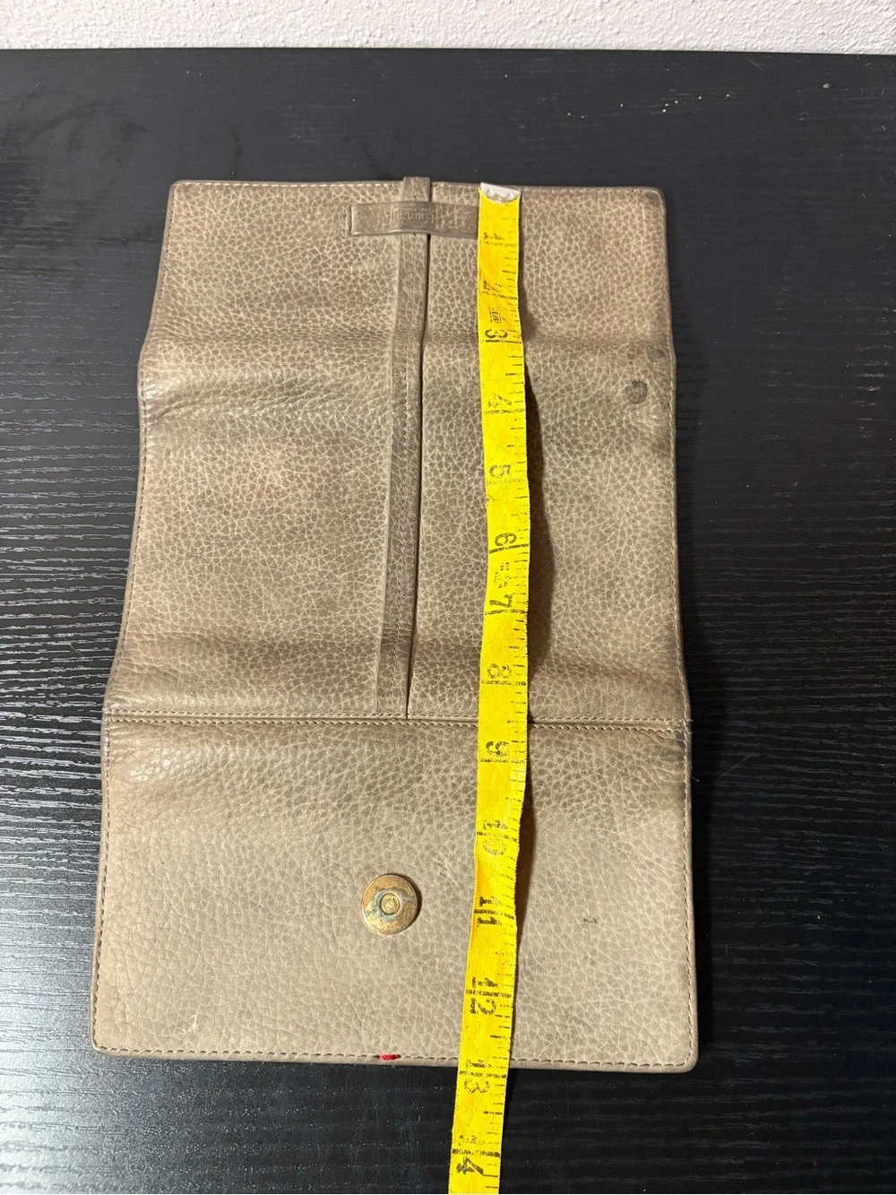 Hammitt Los Angeles Gray Pebbled Leather Continental Wallet